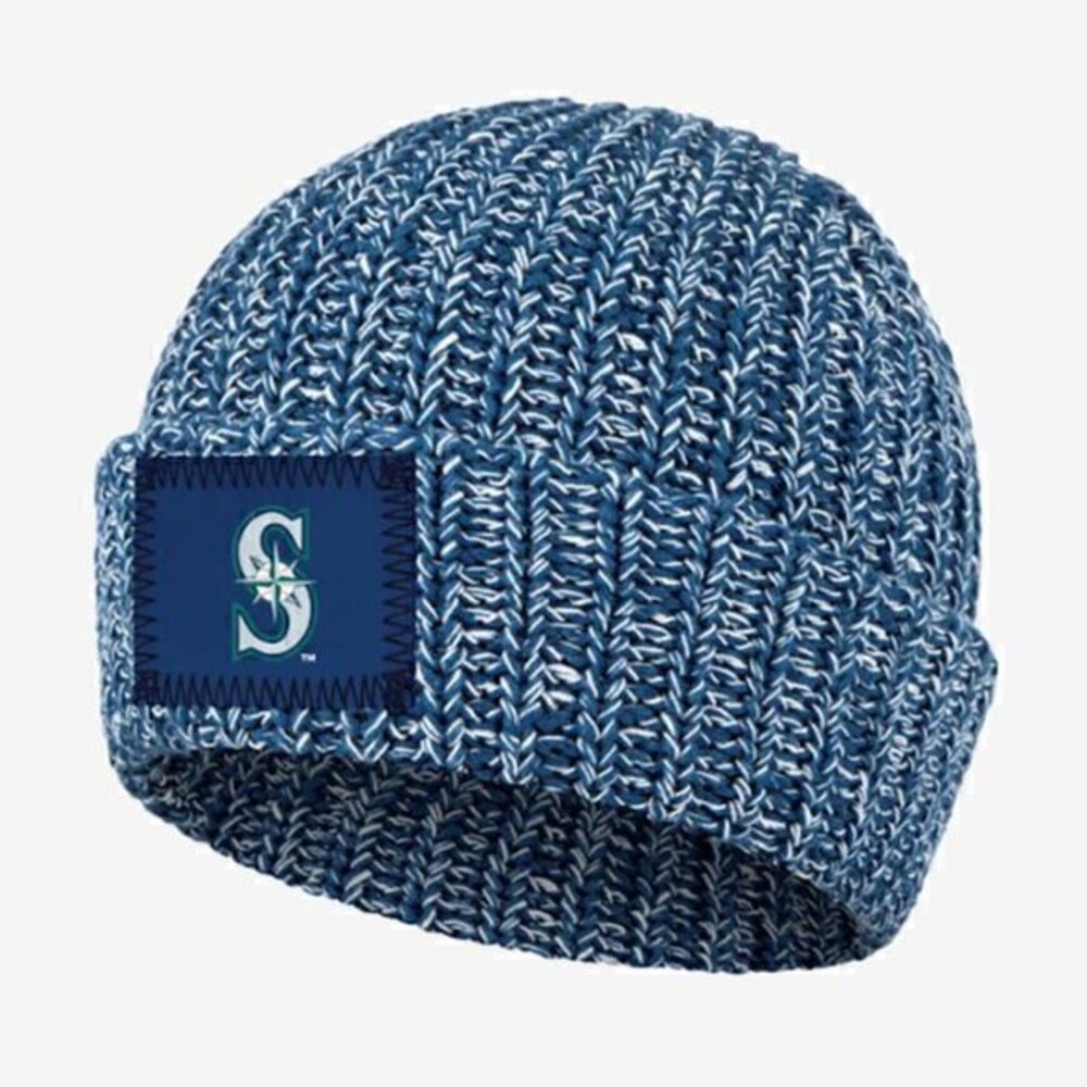 Love Your Melon Knit Cuffed Seattle Mariners‎ Beanie Cap Hat in Blue